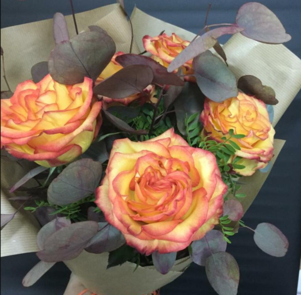 orange roses